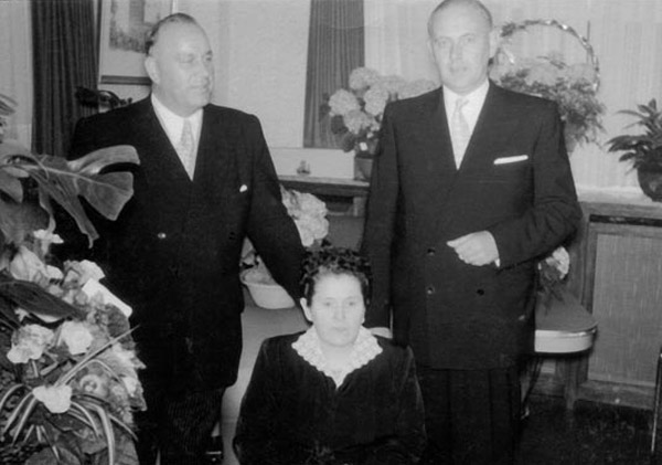 Martha Bauer, Paul Bauer und Karl Schlickeiser