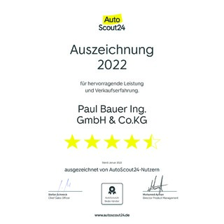 AutoScout24 - &nbsp;Auszeichnung&nbsp;2022