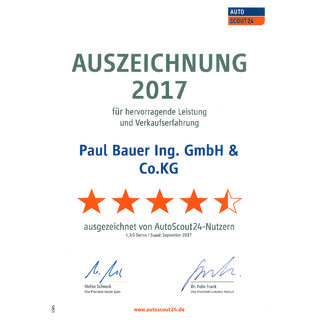 AutoScout24 - Auszeichnung 2017