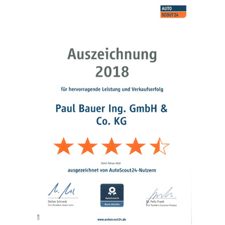 AutoScout24 - Auszeichnung 2018