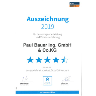 AutoScout24 - Auszeichnung 2019